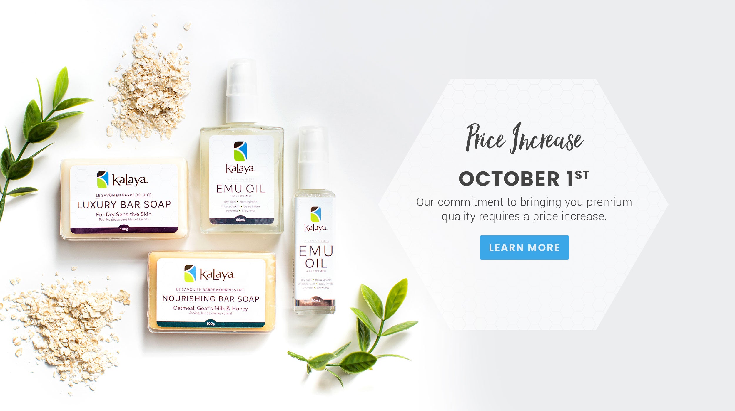 Our Commitment to Bringing You Premium Quality Requires a Price Increase on October 1st